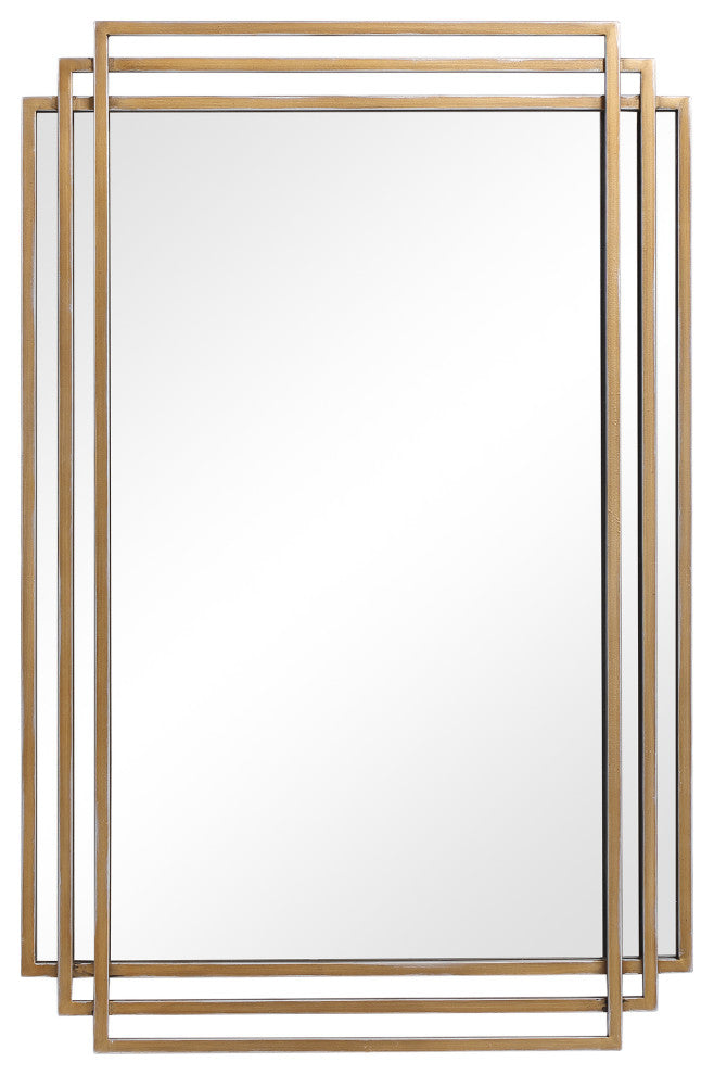 Uttermost Amherst Brushed Gold Mirror
