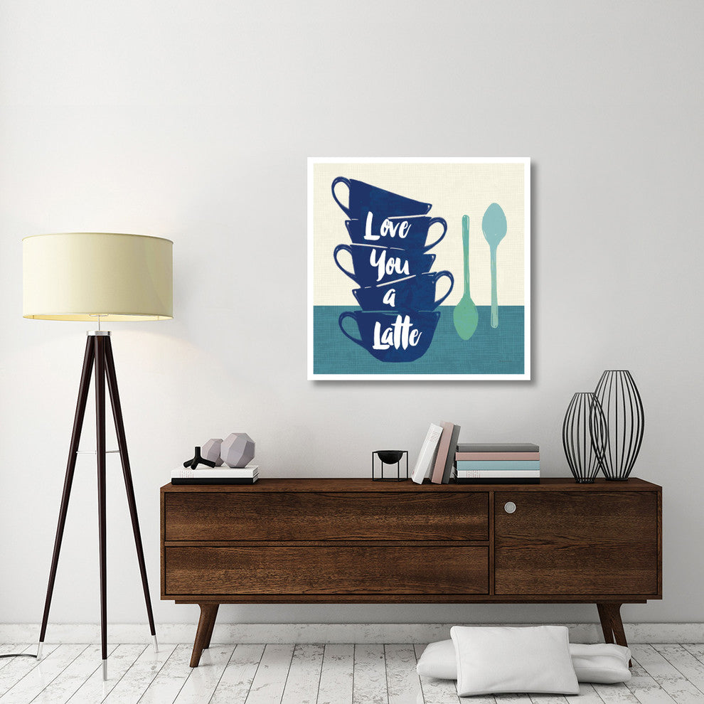 "Linen Coffee III Light" Digital Paper Print by Sue Schlabach, 38"x38"