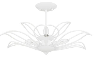 Quoizel TLH1722 Tallulah 3 Light 22"W Semi-Flush Bowl Ceiling - Sand White
