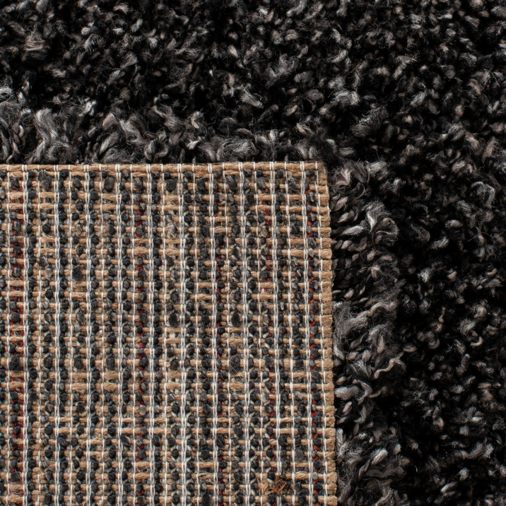 Safavieh Evolution Shag Area Rug, EVO520, Charcoal, 4'x6'