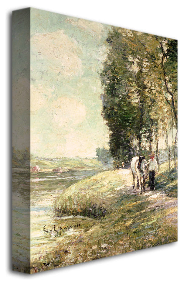'Country Road to Spuyten' Canvas Art by Ernest Lawson