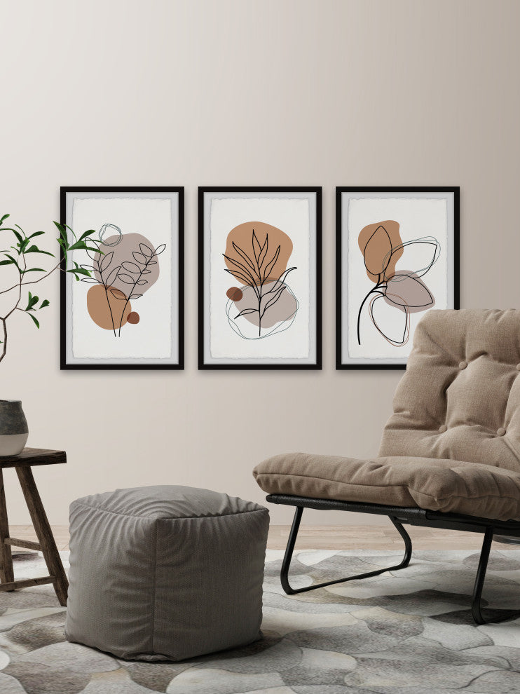 Ferns Grow Triptych, 3-Piece Set, 30x45 Panels