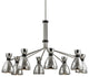 Solaris 8-Light Chandelier, Finish: Polished Nickel, Shade: Polished Nickel