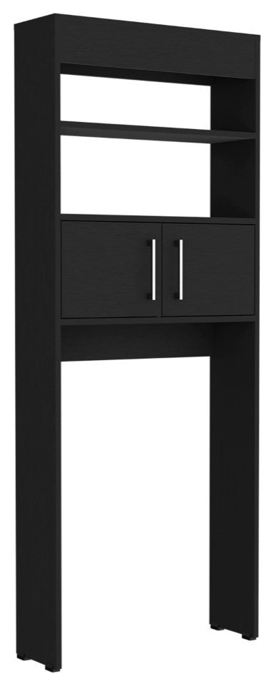 DEPOT E-SHOP Atlas Over the Toilet Cabinet, Black