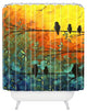madart inc Birds Of A Feather Shower Curtain