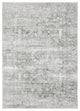 Michaela Machine Washable Distressed Grey/ Ivory Area Rug, Grey, 2'x3'