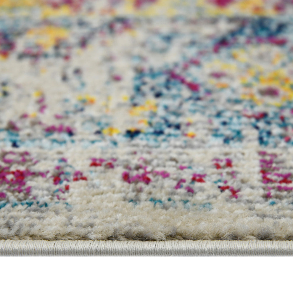 Montana Carrey Area Rug, Gray, 3'3" x 5', Bordered