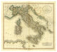 "Italy, 1799" Digital Paper Print by John Cary, 18"x16"