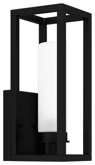 Neville One Light Outdoor Lantern, Matte Black