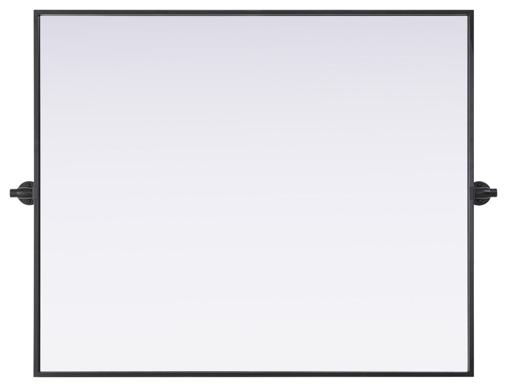 Home Living 30x36 Pivot Mirror, Black