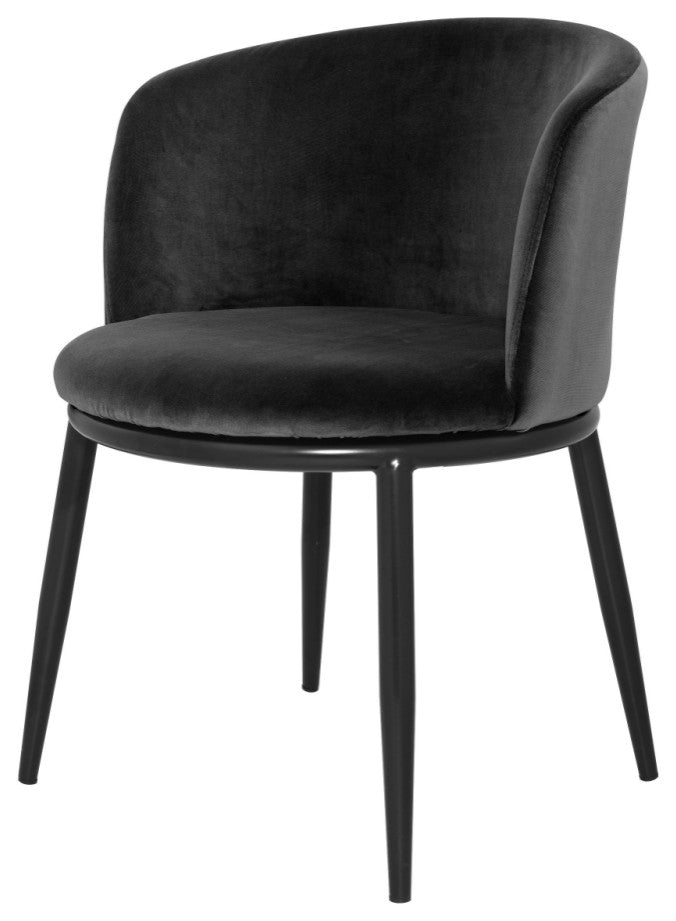 Black Dining Chair Set of 2, Eichholtz Filmore
