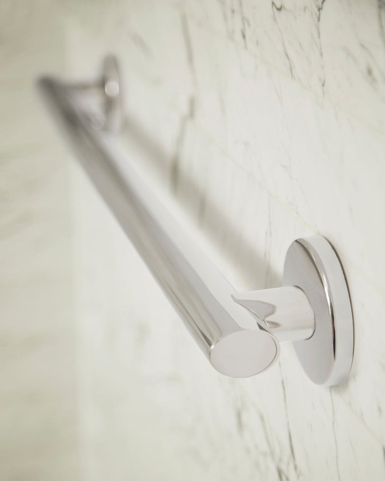 Coronado Oval Designer Shower Grab Bar, Polished, 48"