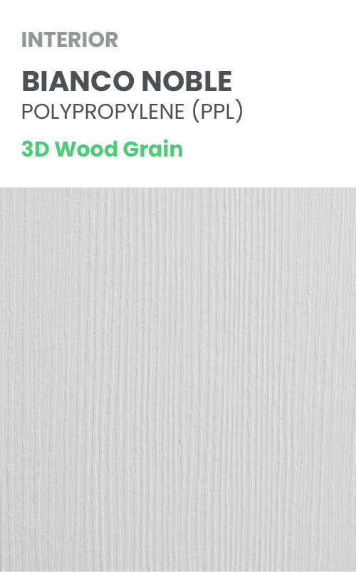 Della Bianco Noble with Concealed Hinges, Tempered Frosted Glass, Solid Core, 30" X 80", Right-Hand