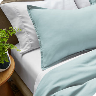 Bare Home Microfiber Duvet Cover & Sham Set, Light Blue, King