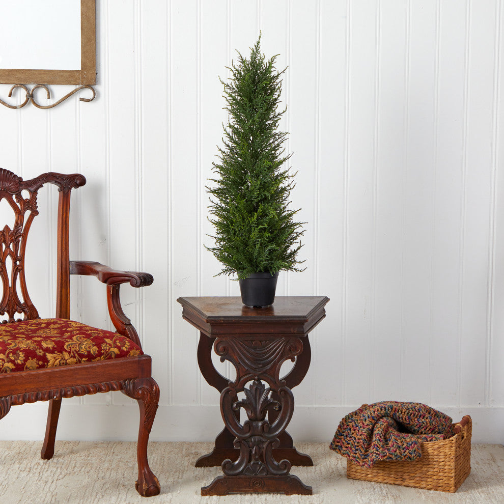 2.5' Cypress Artificial Tree UV Resistant, Indoor/Outdoor