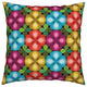 Pop Geometric Flowers Fashion Floral Summer Throw Pillow Linen Cotton