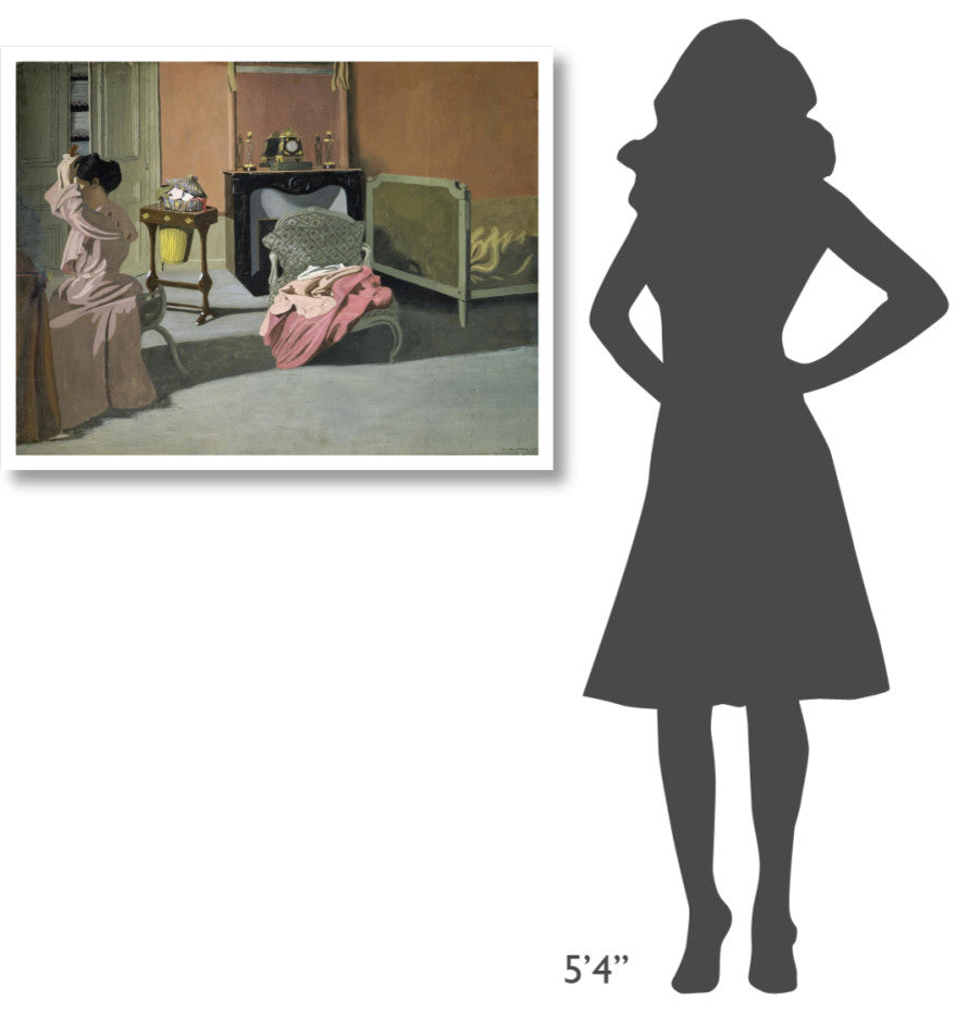"Lady Doing Her Hair" Digital Paper Print by Felix Vallotton, 38"x29"