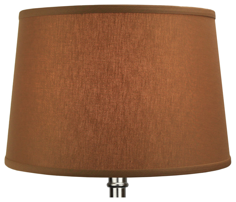 Fenchel Shades, 13"x15"x10" Spider Attachment Lamp Shade, Linen Earth