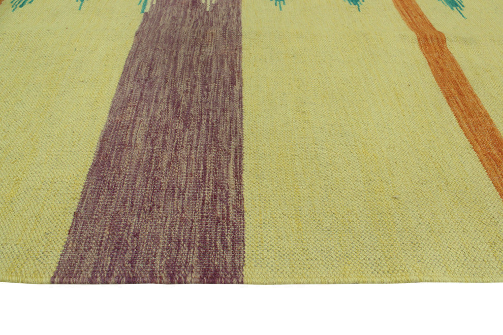 Winchester Kilim Emirhan Gold/Purple Rug, 7'0x9'10