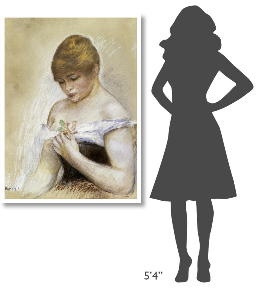 "Portrait de Jeanne Samary" Print by Pierre-Auguste Renoir, 34"x46"
