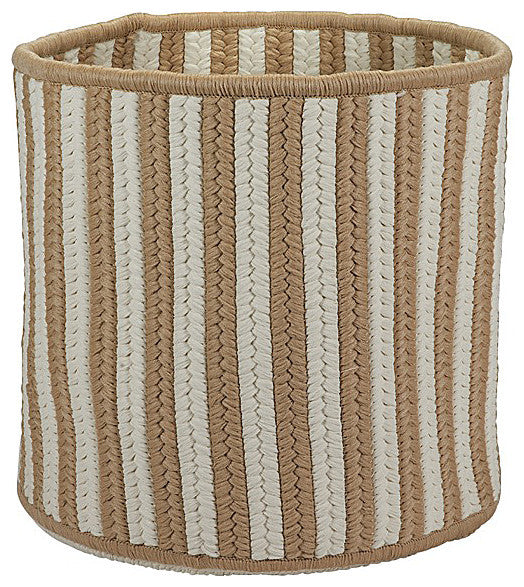 Colonial Mills Basket Baja Stripe Basket Natural Round