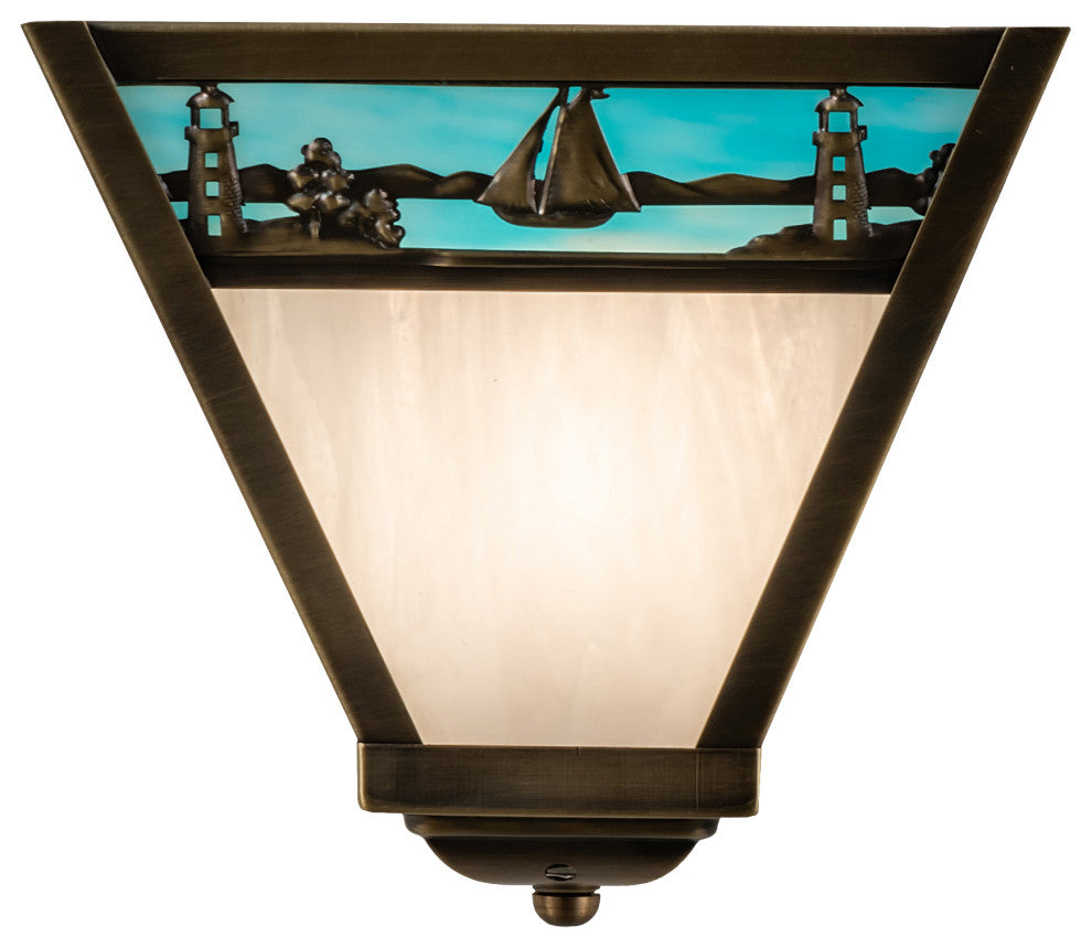 9"W Sailboat Wall Sconce