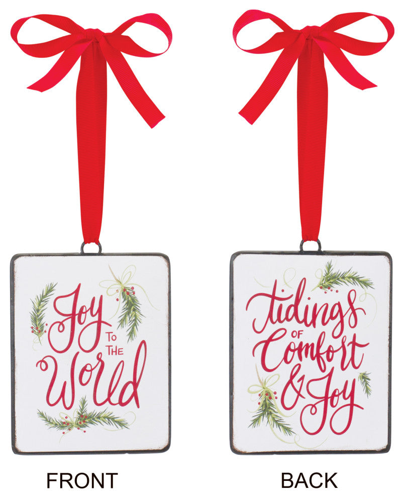 Holiday Sentiment Ornament, Set of 12