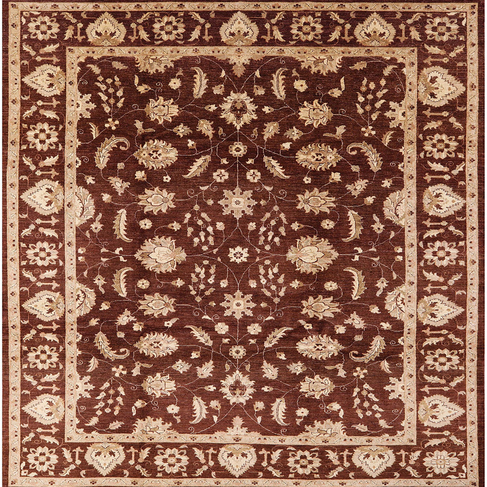Ahgly Company Indoor Square Mid-Century Modern Area Rugs, 6' Square