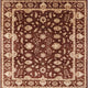 Ahgly Company Indoor Square Mid-Century Modern Area Rugs, 6' Square