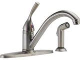 Delta 400-DST Classic Kitchen Faucet - Brilliance Stainless