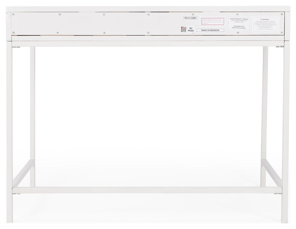 Butler Belka White Desk With Drawers