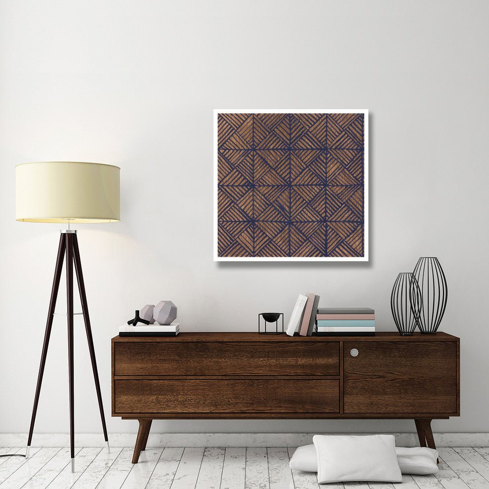 "Copper Pattern II" Digital Paper Print by Kathrine Lovell, 38"x38"