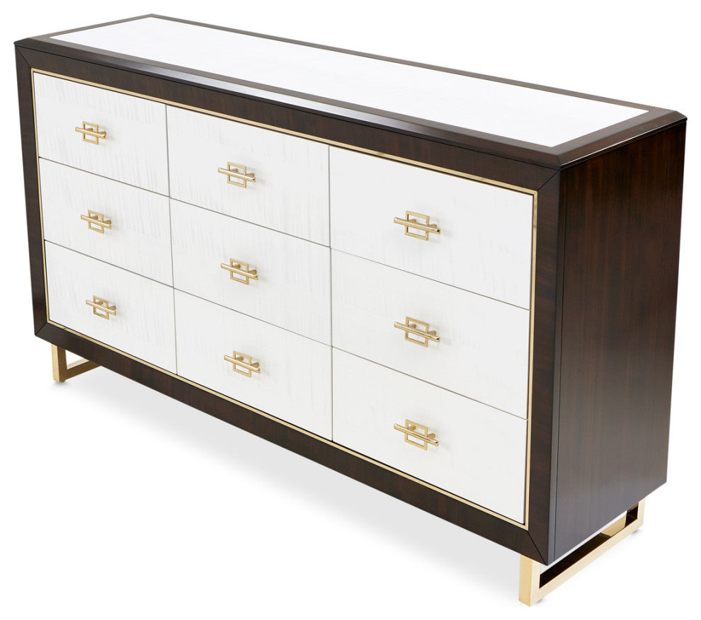 Belmont Place 9-Drawer Dresser Espresso
