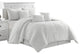 Farisa 7 Piece Comforter Set, White, Queen