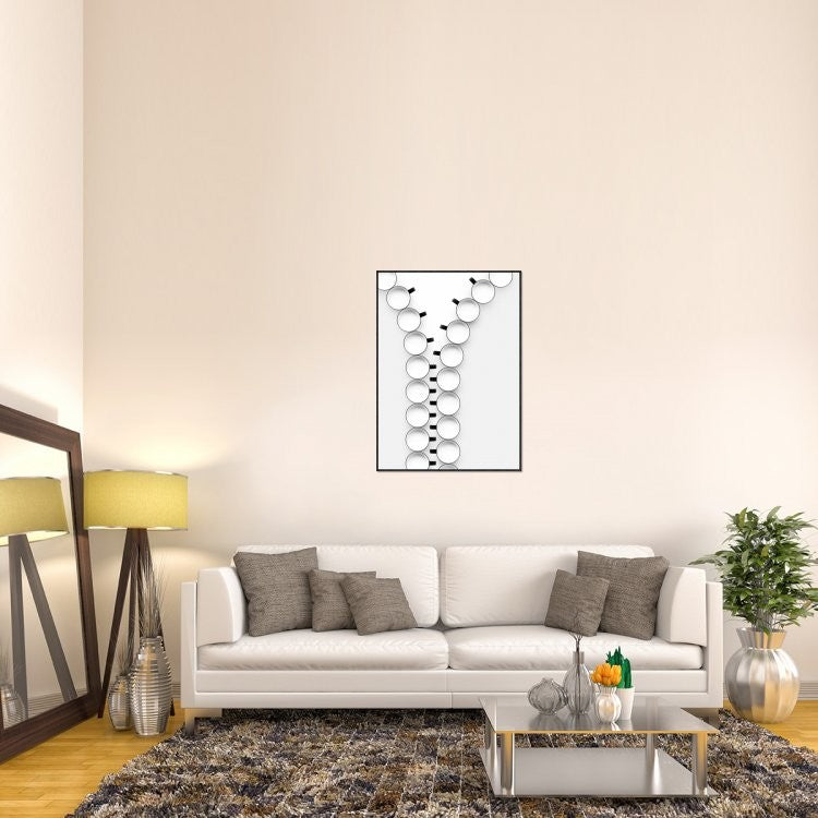 "Zipper" Framed Canvas Giclee by Wieteke De Kogel, 31x41"