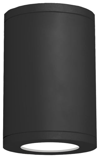WAC Lighting Tube 7" Flush Mount 3000K Flood Beam, Black
