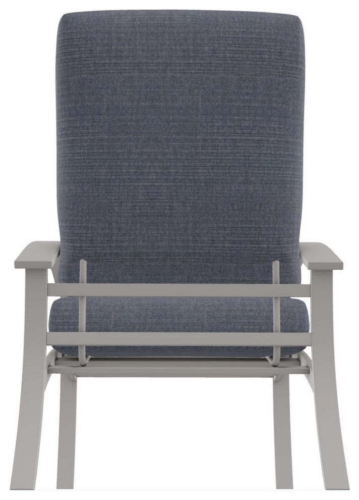 Belle Isle Cushion Deep Seating Outdoor Armchair, Proven Denim/Warm Gray