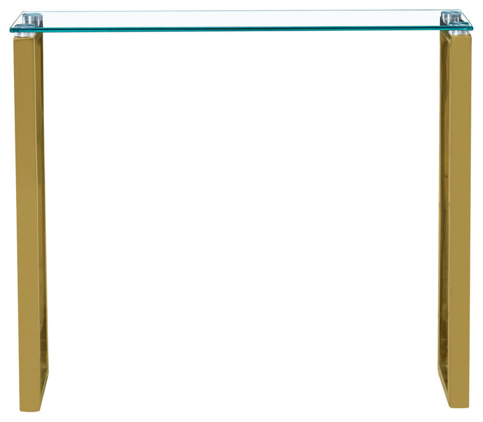 Narrow Gem Gold Console Table