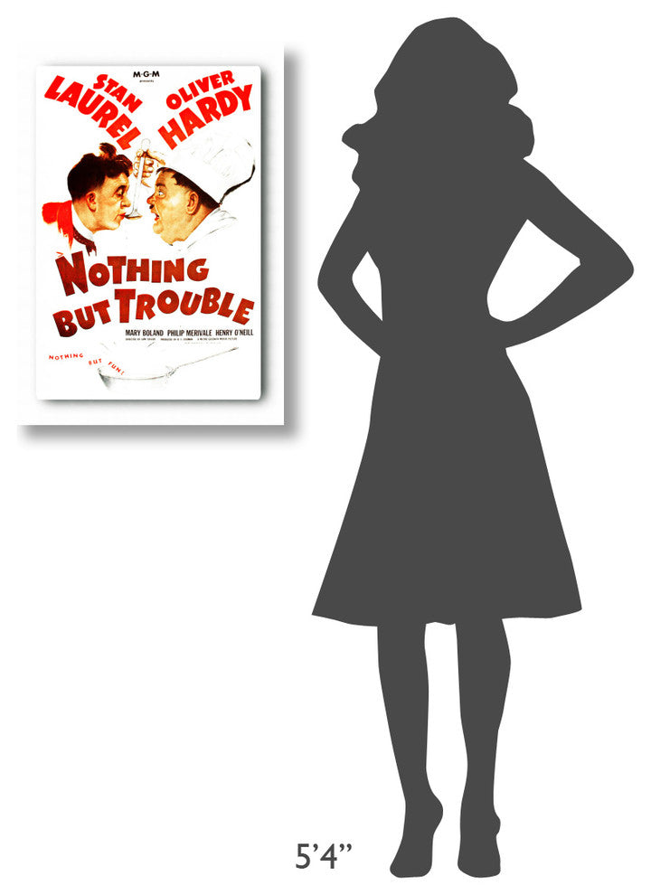 Laurel and Hardy, Nothing But Trouble, 1944, 21x30