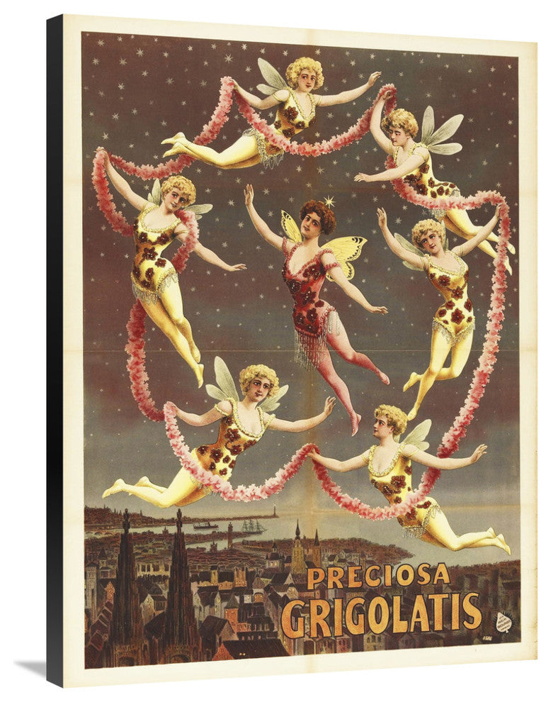 "Vintage Circus 10" Stretched Canvas Giclee by Hollywood Photo Archive, 27x36"
