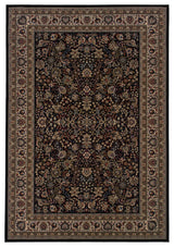 Oriental Weavers Ariana Black/Ivory Oriental Indoor Area Rug 7'10"X11'