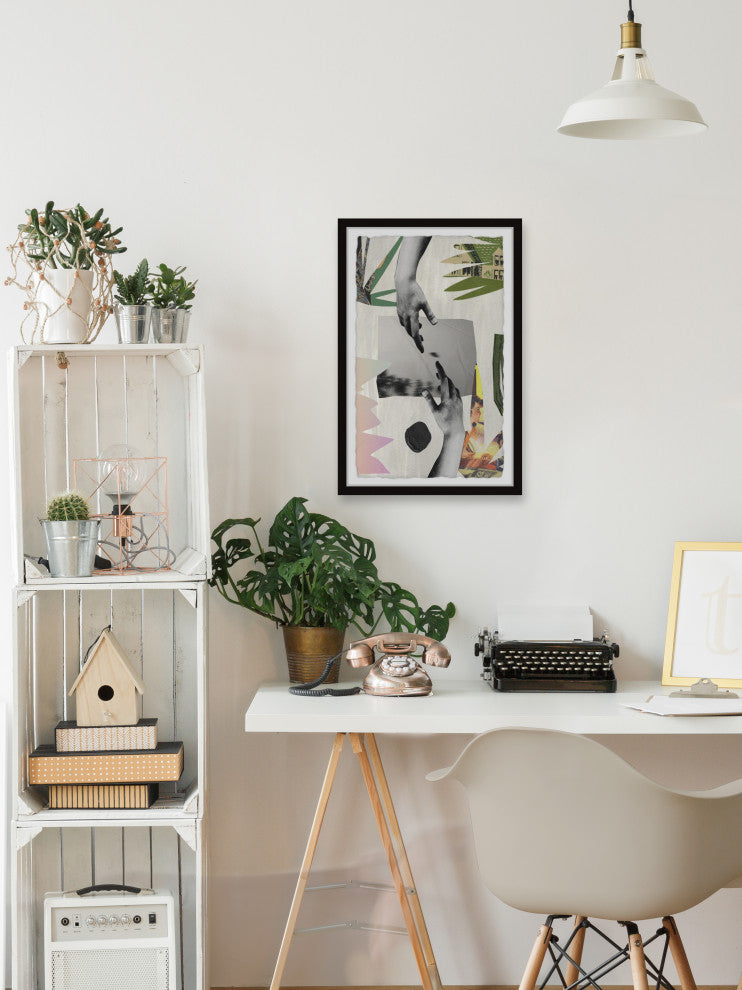 "The Touch" Framed Painting Print, 16x24