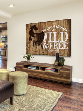 "Wild and Free 2" Painting Print on Wrapped Canvas