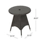 GDF Studio 3-Piece Hennry Outdoor Wicker Round Bistro Set With Cushions