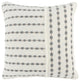 Kosas Home Kassia Embroidered 100% Linen 20ï¿½ Throw Pillow, Gray