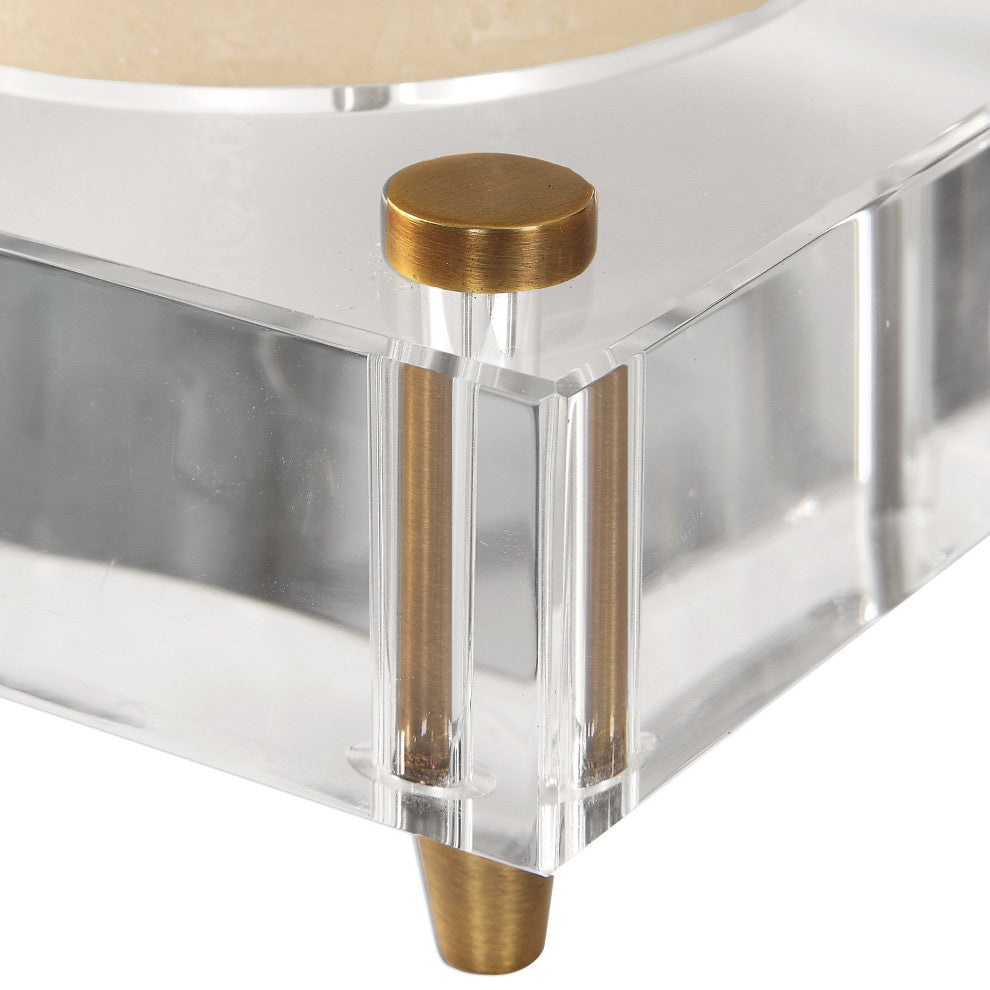 Uttermost Claire Crystal Block Candleholders, Set of 2