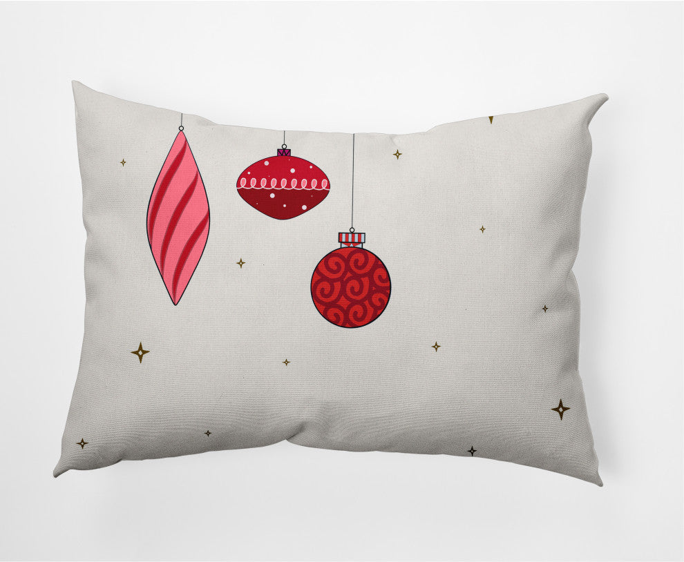 Light Bright Decorative Throw Pillow, Red, 14"x20"