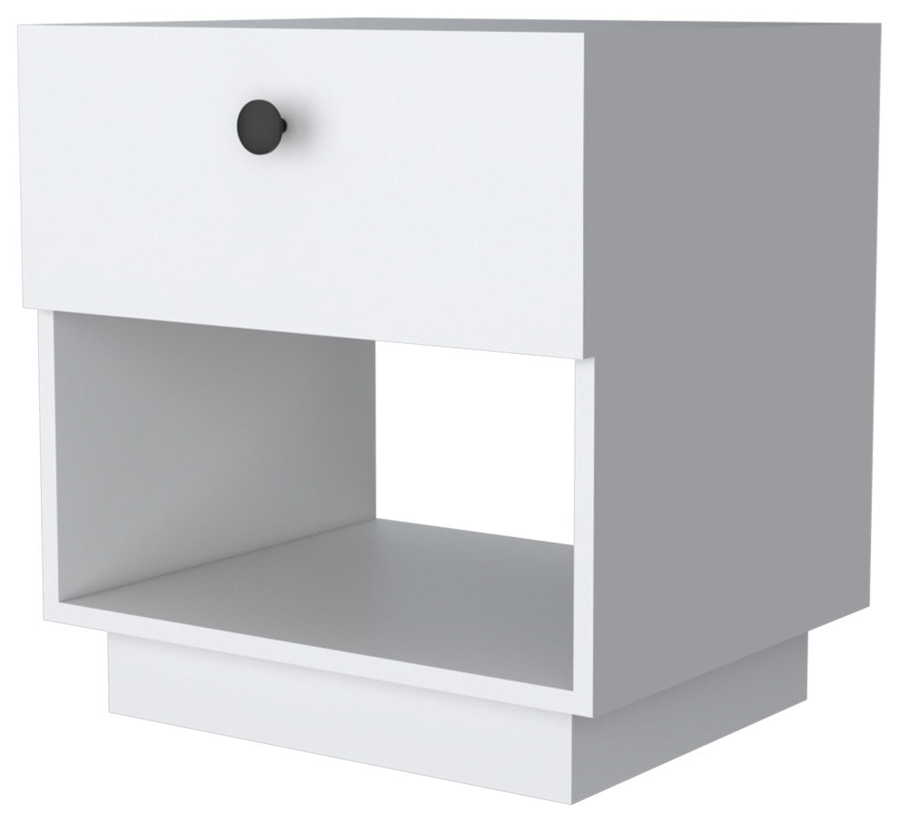 Sumter 1-Drawer Nightstand, White