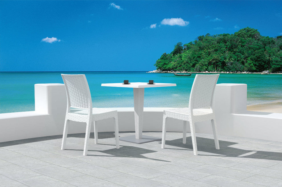 Compamia Florida Outdoor Dining Chairs, Set of 2, White