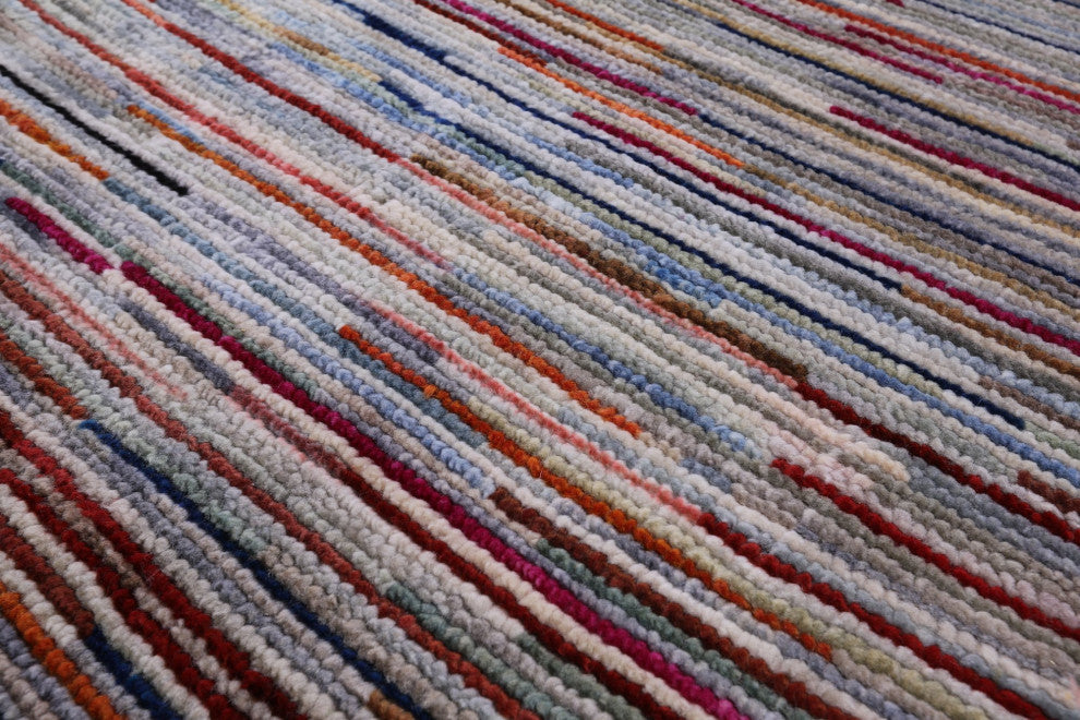 8' 10" X 11' 11" Persian Gabbeh Hand Knotted Wool Rug Q8605